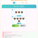 Emoji Drag and Drop Math Game